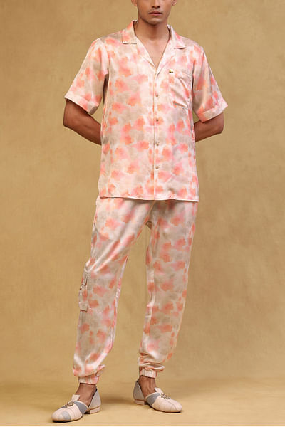 Pose pink artsy print co-ords