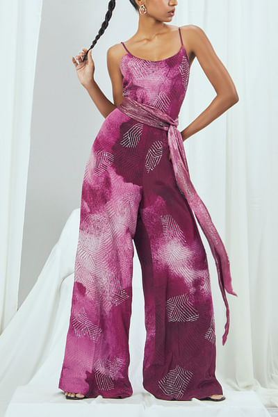 Ruby tie-dye print jumpsuit