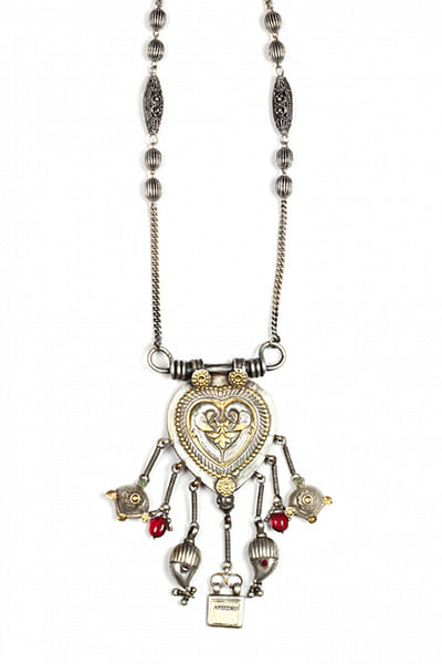 Silver tribal handcrafted necklace