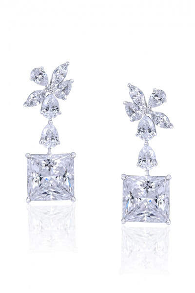 Swarovski zirconia studded earrings