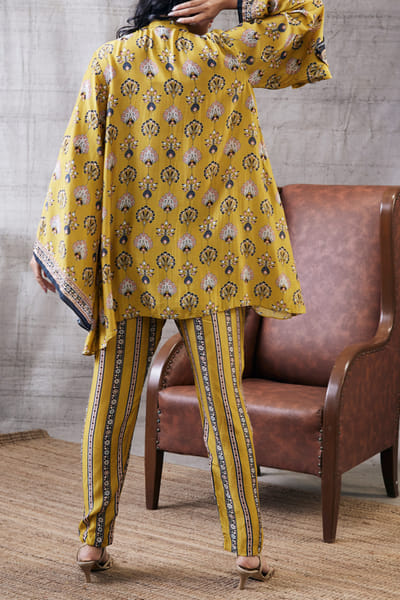 Soup by Sougat Paul Yellow floral motif print co-ords SSPJULFT2307