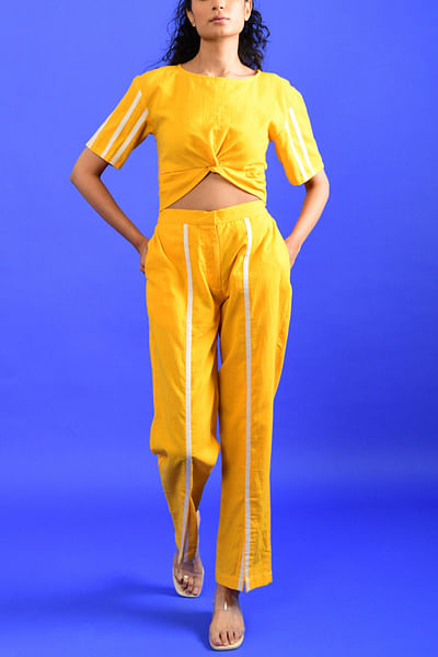 Yellow handwoven co-ords