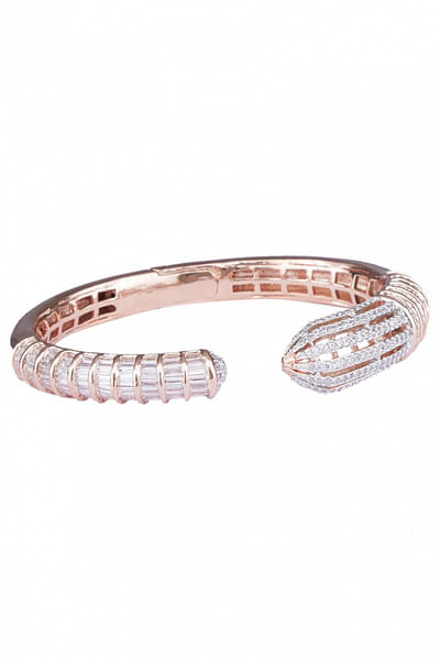 Rose gold plating diamond bracelet
