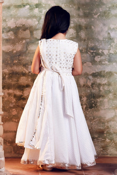 Chotibuti White embroidered anarkali CHOTJUN26D147349