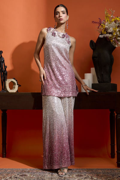 Pink ombre sequin co-ords