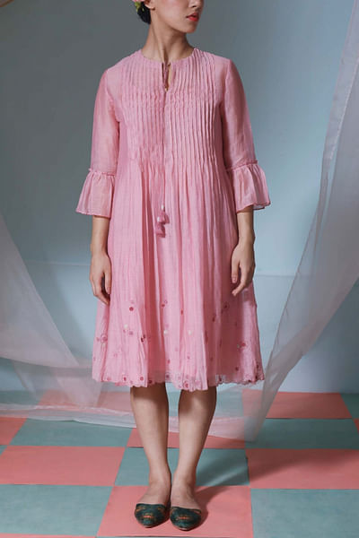Pink cotton dress