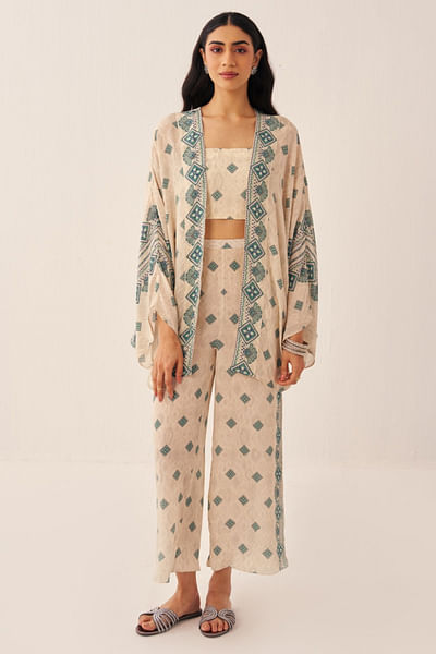 Ivory printed co-ord set