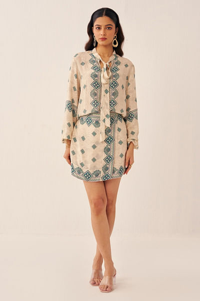 Ivory printed co-ords