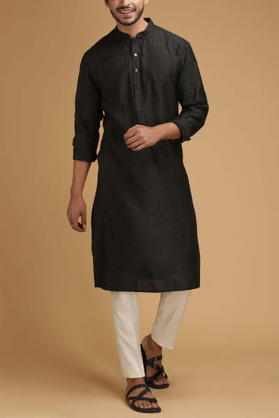 Black kurta set