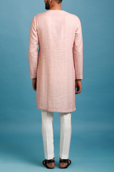 Chatenya Mittal Pink angrakha kurta set CHTJNND004