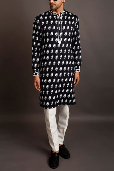 Floral printed kurta set