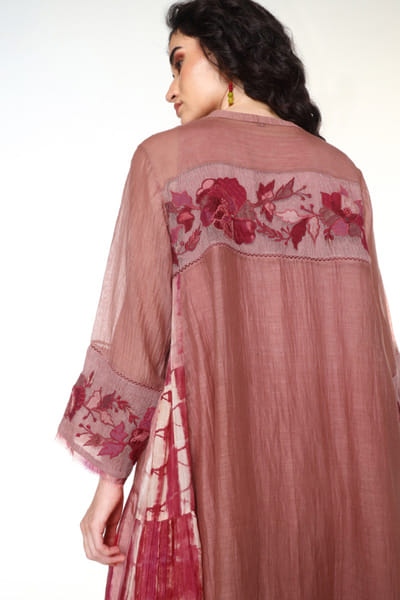 Capisvirleo Powder pink tie-dye maxi dress CAPIJUL26D149956