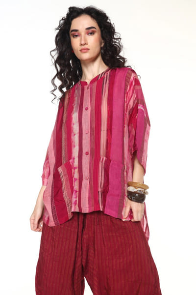 Capisvirleo Ruby panelled habutai silk shirt CAPIJUL26D149964