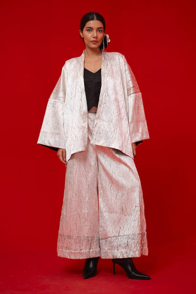 Stoïque White and black block printed overlay STOÏMAY26D144710