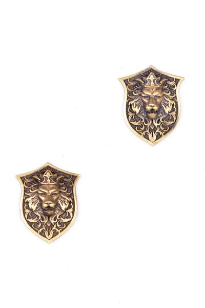 Antique gold army cufflinks