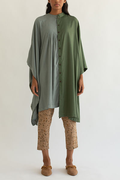 Blue and green tunic