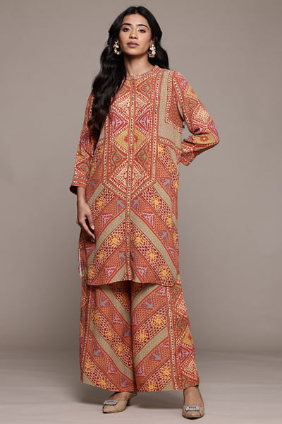 Rust printed co-ords