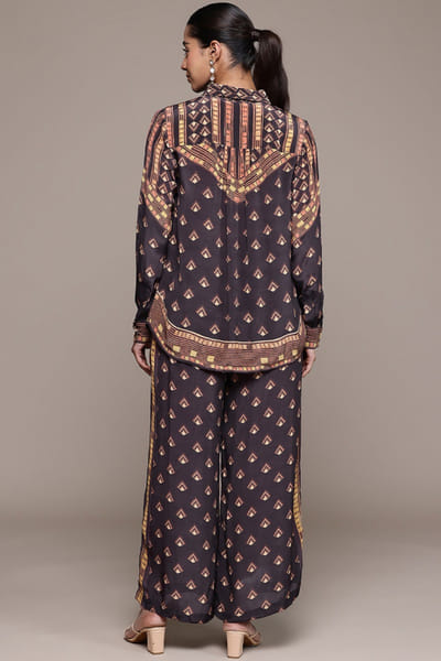 Ritu Kumar Brown printed co-ord set RITUMAY26D245537