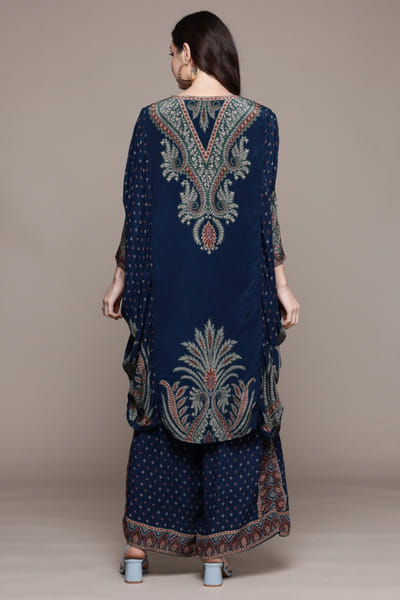 Ritu Kumar Black printed high-low kurta set RITAPR25D125172