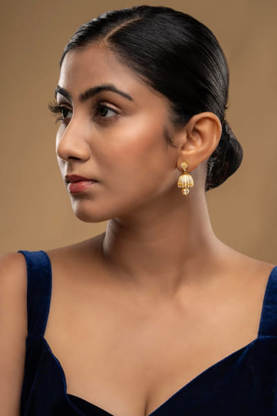 Sica Jewellery Silver zircon jhumka earrings SICNOV25D337260