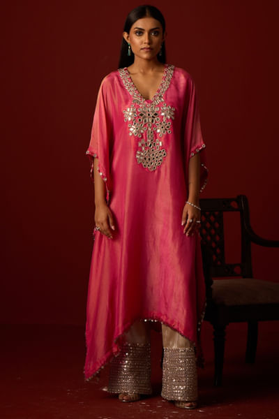 Rani pink chanderi bandeau