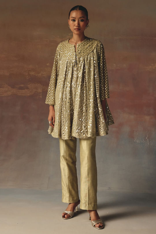 アンドコール　tulle pattern sheer jacket tulle pattern sheer jacket – andequal