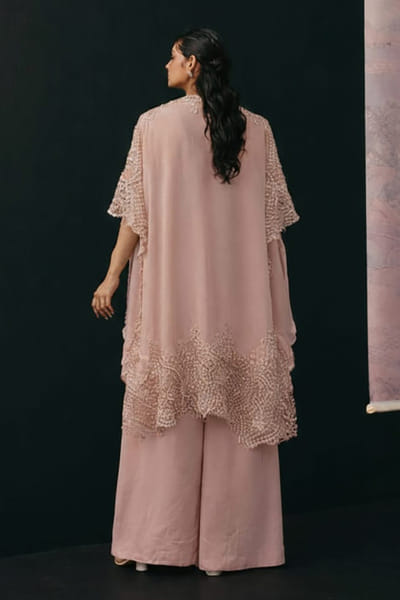 Twenty Nine Blush zari embroidered kaftan TWENAPR26D242903