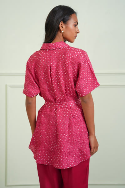 Twenty Nine Pink tie-up shirt TWENJUL26D149039