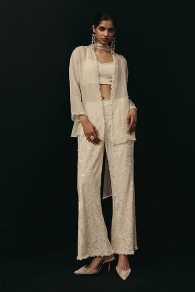 Twenty Nine Ivory beaded overlay jacket TWENMAY26D445180