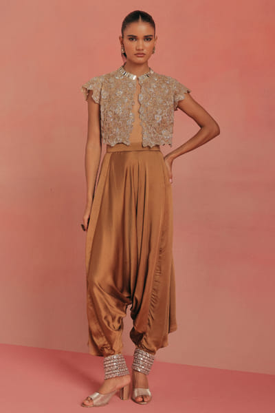 Twenty Nine Gold embroidered crop jacket TWENAUG26D253288