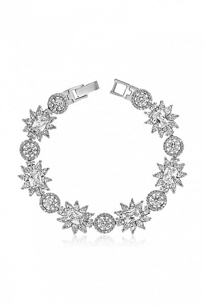 Diamante floral bracelet