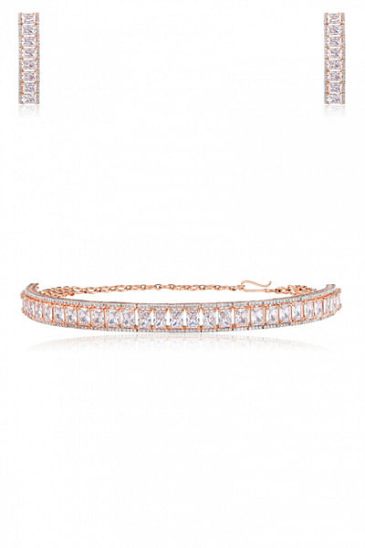 Diamante choker set