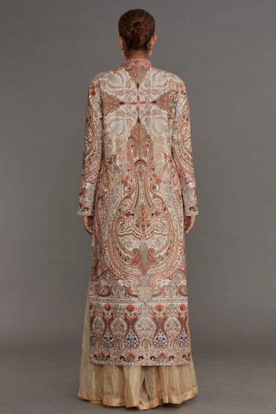 DAR-E-AAB Multicolour embroidered long kurta DAREMAY26D144651