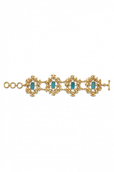 Blue topaz crystal bracelet