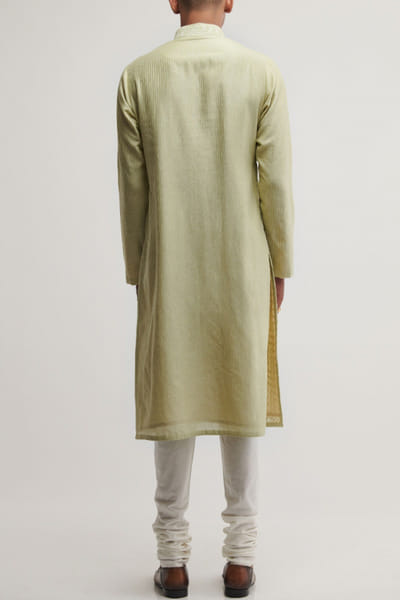 Dhruv Vaish Pale mint kurta set DHRD06K0281B