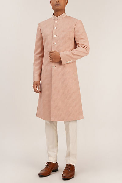 Sandrose embroidered sherwani set