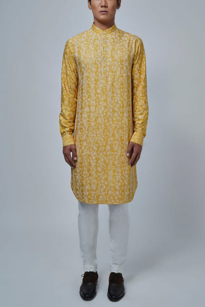Marigold printed kurta set
