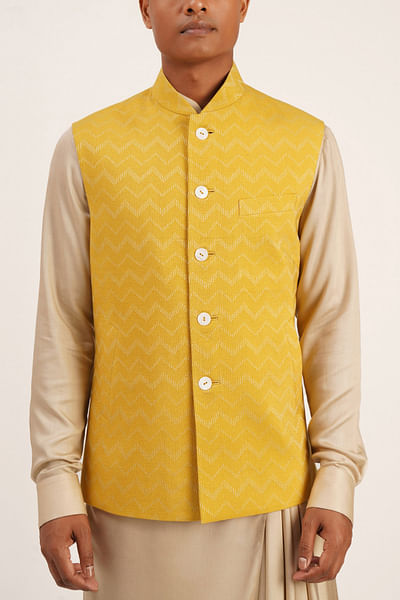 Marigold cotton silk jacket