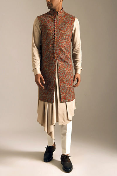 Printed long Jawahar jacket