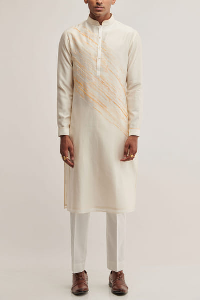 Vanilla white kurta set