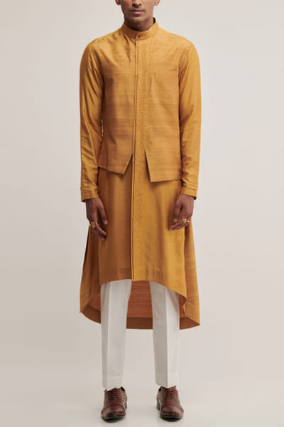 Mustard kurta set
