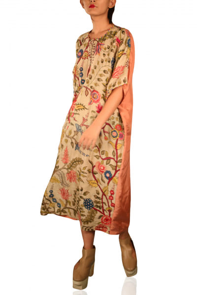 Kimono sleeve maxi dress
