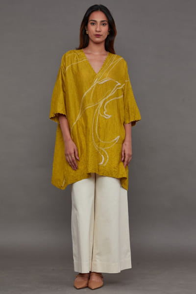 Nashpati green kurta set