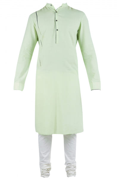 Dev R Nil Mint cotton kurta and churidar set DRN102CH001