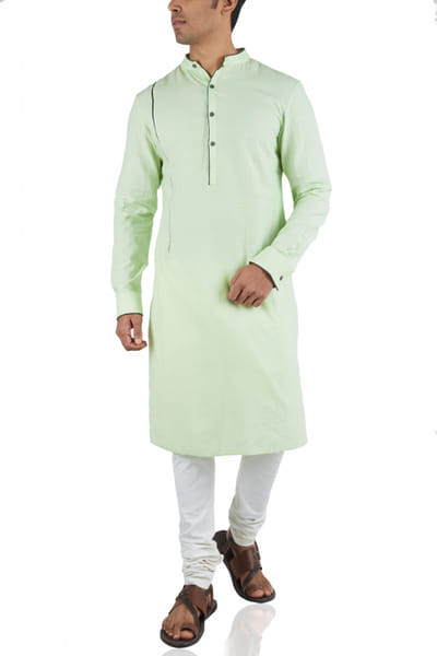 Dev R Nil Mint cotton kurta and churidar set DRN102CH001