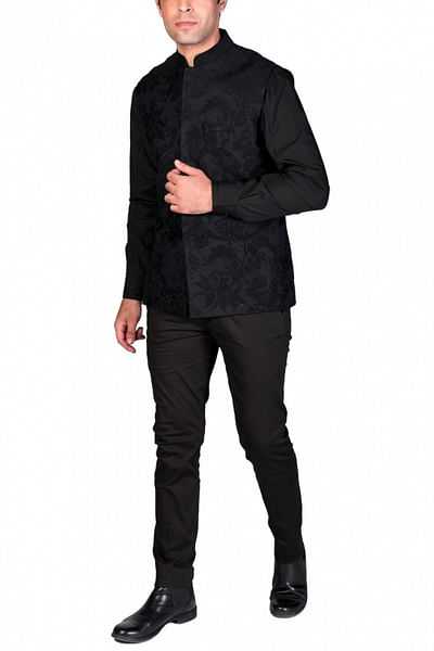 Black waistcoat set
