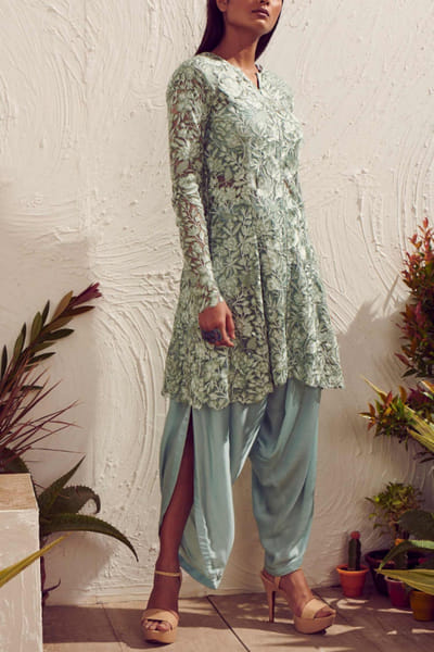 Mint green tunic set