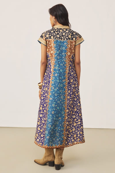 Ritu Kumar Multicolour embroidered floral print dress RITUJUN26D347287