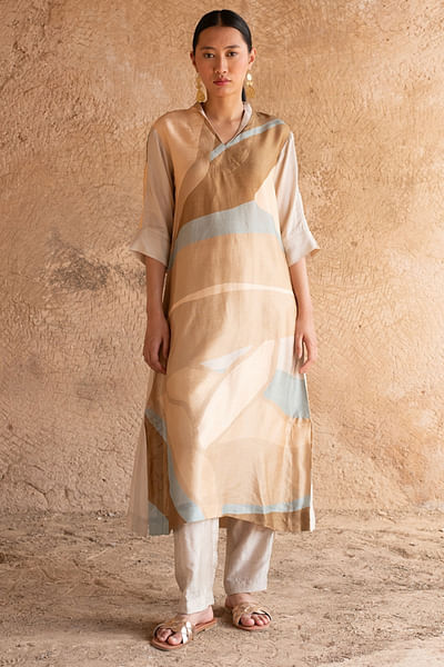 Walnut printed kurta set