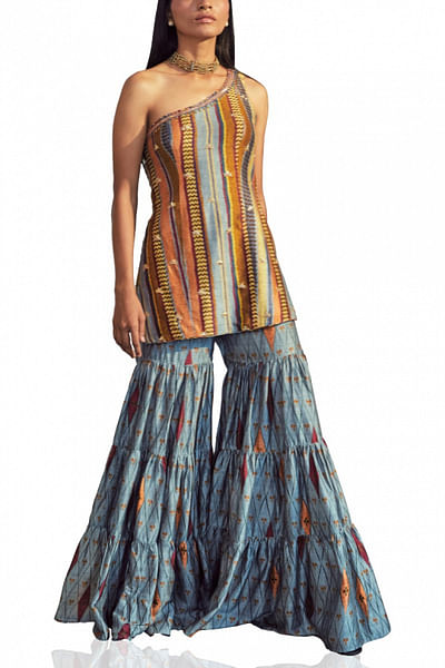 One shoulder tunic and sharara